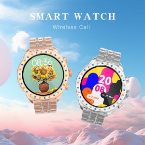 Luxury Smart Watch For Adult Heart Rate Oxygen Sleep Monitoring Breath Training Dual Bluetooth Calls Wristwatch Fitness Tracker