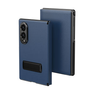 szhaiyu | Luxury Smooth Leather Magnetic Flip Phone Case For Samsung Galaxy Z Fold 8 7 6 5 4 Ultra Anti-Drop Protective Kickstand Cover