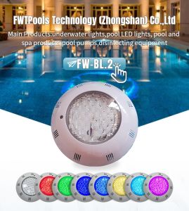Ip68 RGB 12v Outdoor Underwater Waterproof Abs Wall Mounted Under Water Submersible Lamp Swimming Pool Light