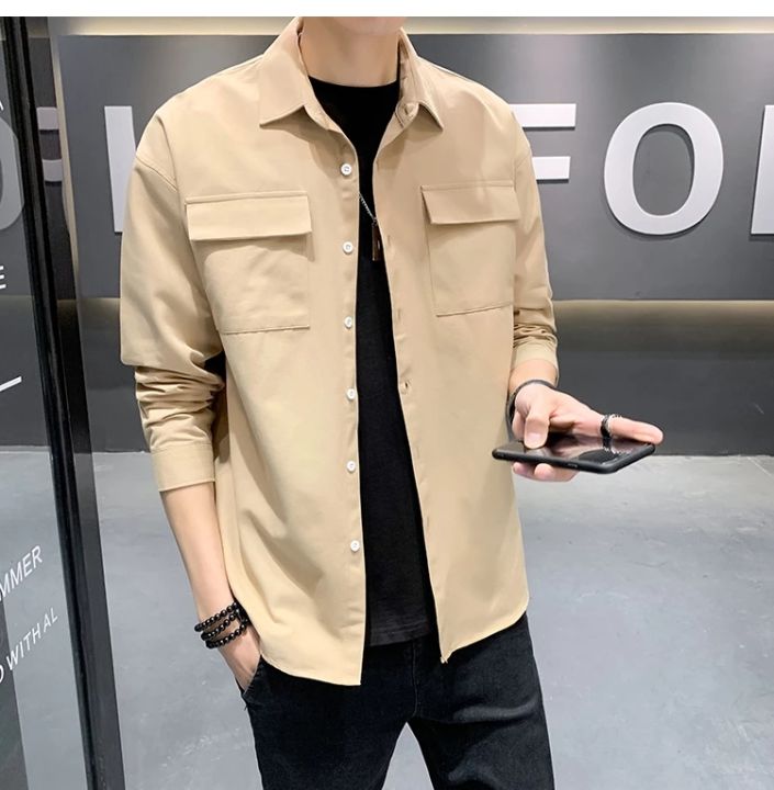 jaket pria outwear pria jaket semi parka kemeja casual pria