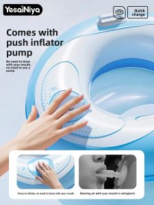 Portable Inflatable Life Jacket Automatic Large Underarm Ring for Children And Adults Anti-Tip Buoyancy Aid Suitable for Swimmers over 3 Years Old