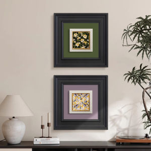 French Vintage Soft Decoration Entrance Hallway Artwork Light American Mid-Century Modern Wall Painting High-End Sense