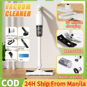 Cordless Vacuum Cleaner Handheld Vacuum Cleaner Heavy Duty Portable Vacuum Cleaner Rechargeable Detachable Dust Bin With Filtration Efficient Cleaning For House Car Offices Bedroom Living Room