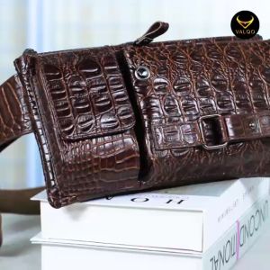[VALQO] VELOS BY Tas Kulit Sapi Motif Hewan Waist Bag Dada Pinggang Sling bag Cowok Tas Pria