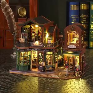 3D puzzle mini DIY handmade mini doll house kit house assembly building castle model toy wooden crafts birthday gift