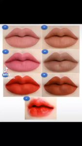 Hello lips เบอร์ 03 = สีน้ำตาลเข้มสาย ฝ