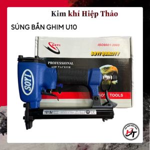 Súng bắn ghim gỗ đinh chữ U bằng hơi chuyên bắn ghim yên xe máy 1013J Soyi chính hãng SBD-1013-SY