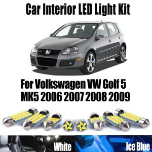 14Pcs No Error For Volkswagen VW Golf 5 MK5 2006 2007 2008 2009 LED Interior Reading Map Dome Light Car Vanity Mirror Bulbs Kit