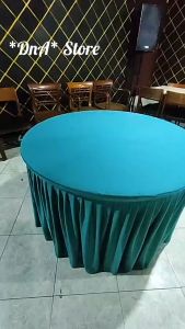 Cover Meja Bulat Diameter 115 cm Tinggi 75 cm