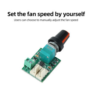 4 Wire Fan Speed Regulator PWM Speed Controller DC 12-24V 1.5A Dual Channel LED Display Reverse Polarity Protection