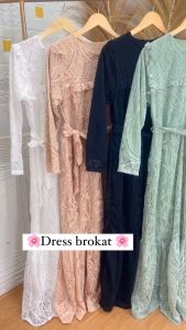 Dress Kayla Brokat Premium Dress Brokat Terbaru Gamis Kondangan Kekinian Gamis Lebaran Terbaru 2023