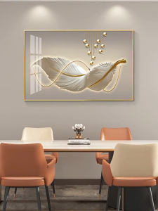 Living room decorative painting wall corridor mural simple dining room wall art high-end new entryway hanging