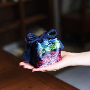 Handmade Thickened Cup Storage Bag for Gongfu Tea Set Tea Cups Teapot Snack Packaging Cloth Bag Jewelry Storage Pouch