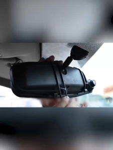 กล้องติดรถยนต์ 4.3นิ้วDash Cam ทัชสกรีน จอกระจก 4K HD 2กล้อง หน้า-หลัง กลางคืนสว่างที่สุด WDR มีระบบปฏิบัติการภาษาไทย