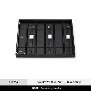 Oirlv | Oirlv 6-Slot Watch Tray Leather Watch Organizer Jewelry Display Tray Watch Display Storage Tray Wristwatch Jewelry Display Stand
