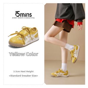 15MINS | Breathable Internal Height Increasing Soft Bottom Sporty Casual Shoes