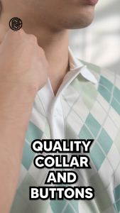 INSPI Premium Drifit Polo for Men and Women with Collar Blue Stripe Tops Korean Style Collection Menswear Loose Fit Polos