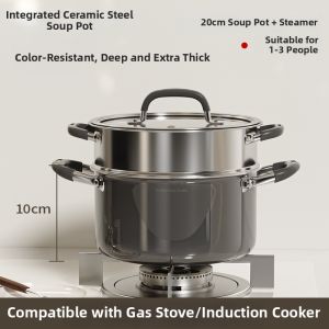 YIZHIFU | Food-Grade Thickened Stainless Steel Pot 2026 New