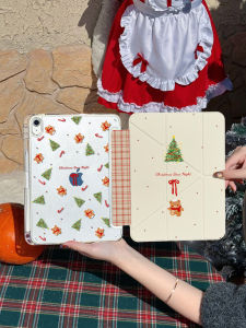 Zoyu | Transparent Protective iPad Case with Pen Slot and Rotating Stand 11 inch