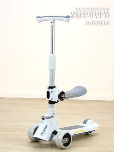 Xe Trượt Scooter Cho Bé Cao Cấp - Xe Chòi Chân Có Bánh Xe Led Kèm Ghế Ngồi Chắc Chắn Tích Hợp Phát Nhạc Đa Năng Và Các Chế Độ Đi Khác Nhau Cho Bé