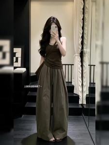 NIUVIES | Bộ Áo Thun và Quần Suông Mới Kiểu Hàn Quốc Cho Mùa Hè