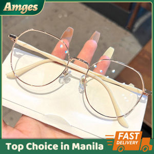 Anti Radiation Blue Light Glasses Frame Finished Myopia Glasses Metal Nearsighted Transparent Computer Eyeglasses