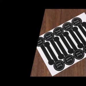 500pcs Food Retail Package Seal Self Adhesive Sticker Hand Made Black Lollipop Sealing Stickers