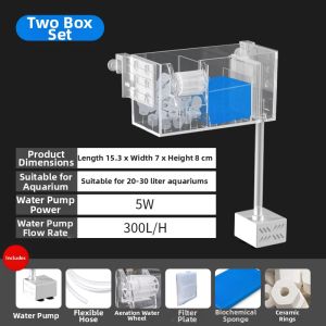 CHONGXIAOSHUAI | Silent Aeration Filter Box 3-in-1 Drip Flow