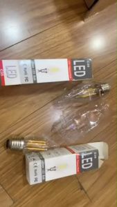 Bóng đèn LED Edison C35 ánh sáng vàng hình quả nhót