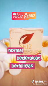 sabun untuk kulit berjerawat membantu mengecilkan pori pori rice soap sr12