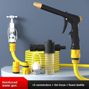 MONLEYTA | High Pressure Washer Gun For Car Cleaning Brush Head Tap Hose Powerful Boost Gun New Model 2025 Home Use Efficient Car Wash