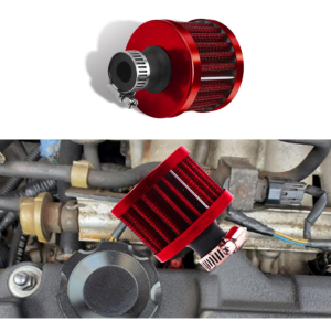 6 Colors 12mm Air Filter Mini - Universal Cold Air Intake Filter Breather Turbo Vent Air Filter for Car and Motorcycle