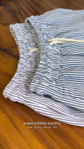 THE GRAY SHOP PH - SHIMA STRIPED SHORTS (Mini Striped Shorts | Short Shorts for Men) Above The Knee Shorts