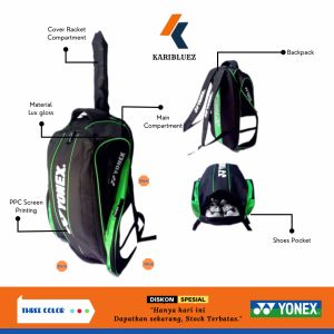 Tas Raket Badminton Thermoguard Murah l Ransel Bulu Tangkis Alumunium Trendy BONUS G.K SHUTTLECOCK