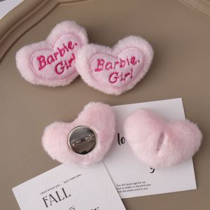 Nút Thêu Hình Trái Tim Màu Hồng Dễ Thương Nút Thêu Nhung Thêu Hình Trái Tim Nhỏ Nút Thêu Vá Quần Áo Trẻ Em Nút Thêu Treo Ba Lô