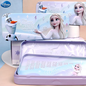  Princess Iron Pencil Case Multi-Functional Two-Layer Storage for Elementary School Girls Kindergarten Snow White And the Seven Dwarfs