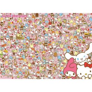 TOPTOY | New Product 500/1000pcs for Adults Jigsaw Puzzle Sanrio Family Complex Patterns Portable Box for Family Games Educational Toys