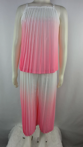 Big Joy sleeveless pants set pleated with gradient effect. For Ages 6 M/O to 5 Y/O 641101