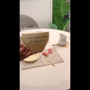 Chevire Teacup & Saucer Set Cangkir Piring Tatakan Teh Susu Kopi Aesthetic Korea Homecafe/Dessert Plate Gelas Minum