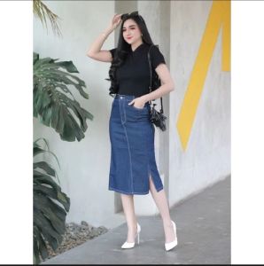 Rok Nycta Jeans Pendek 7/8 Korean Style