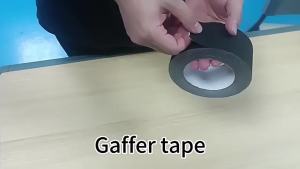 Non-Reflective Gaffer Tape: Black & White Matte for Photography Filming Backdrop Cable Stage - Heavy Duty Easy Tear