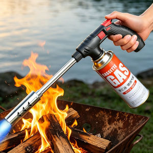 Extended Butane Torch Long Tube Gas Blow Torch For Outdoor Camping BBQ Soldering Welding Kitchen Cooking Hand Tool
