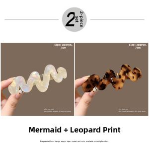 NING ZHOU | Korean Style Acetic Acid Hair Clip New High-end Headwear