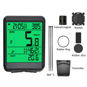 Wireless Bicycle Computer with Auto Backlight Stand Waterproof Ultra-Long Standby Bike Speedometer Odometer