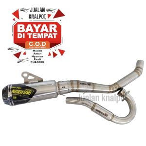Knalpot Norifumi Gtx Pro Karbon Klx 150 Dtracker 150 Crf 150 Wr 155 Klx Megapro Klx Tiger Motor Bebek Gtx Full System Suara Ngebas Empuk Gahar
