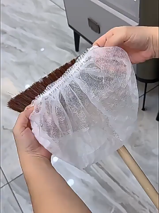 100PCS Disposable Broom Cover Broom Dust Cover Non-woven Anti-Static Floor Cleaning Hair Removal