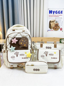 JIFANPAUL | Aesthetic Cheese Style School Bag 4PCS