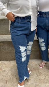 Celana Jeans Wanita 7/9 BF Rubber Ripped Series - SYS Clothier