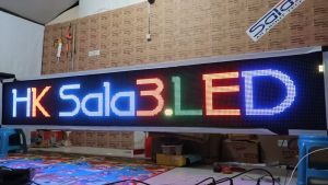 Running Text RGB Full Colour 57x330Cm & Videotron Wifi Outdoor