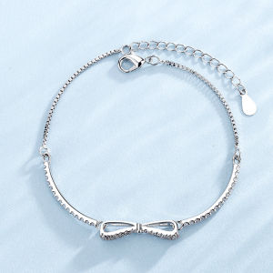 High Quality AAA Zircon Bow Bracelet for Women Fashion Y2K Style Chain Bracelet Party Jewelry Gifts